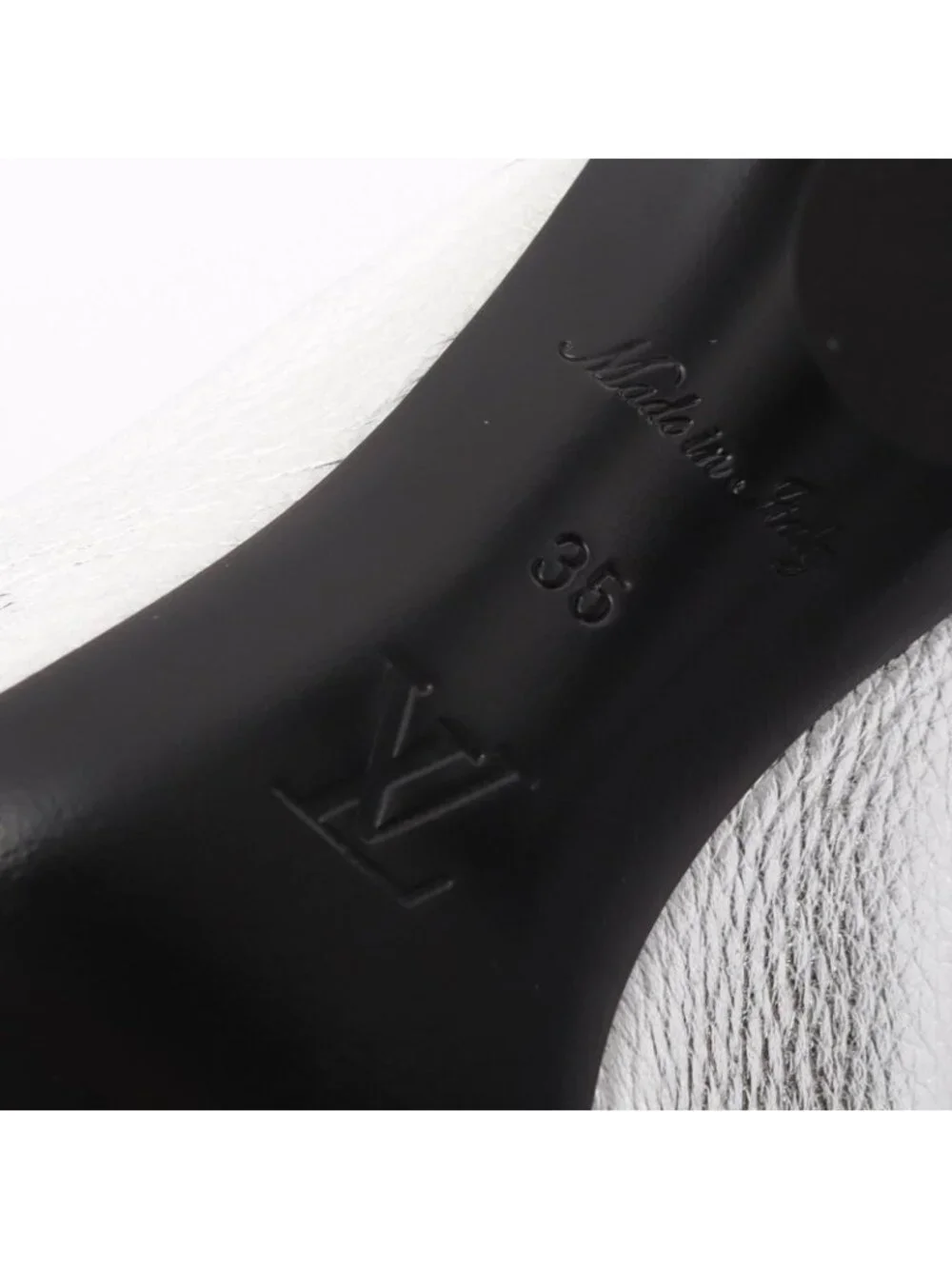 Louis Vuitton Mules Indiana Line Silver Leather